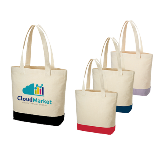 キャンバスカラーボトムアウトハンドルトート（M）